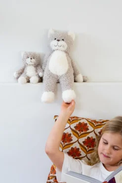 Nana Huchy Checkers the Kitten Grey Outlet