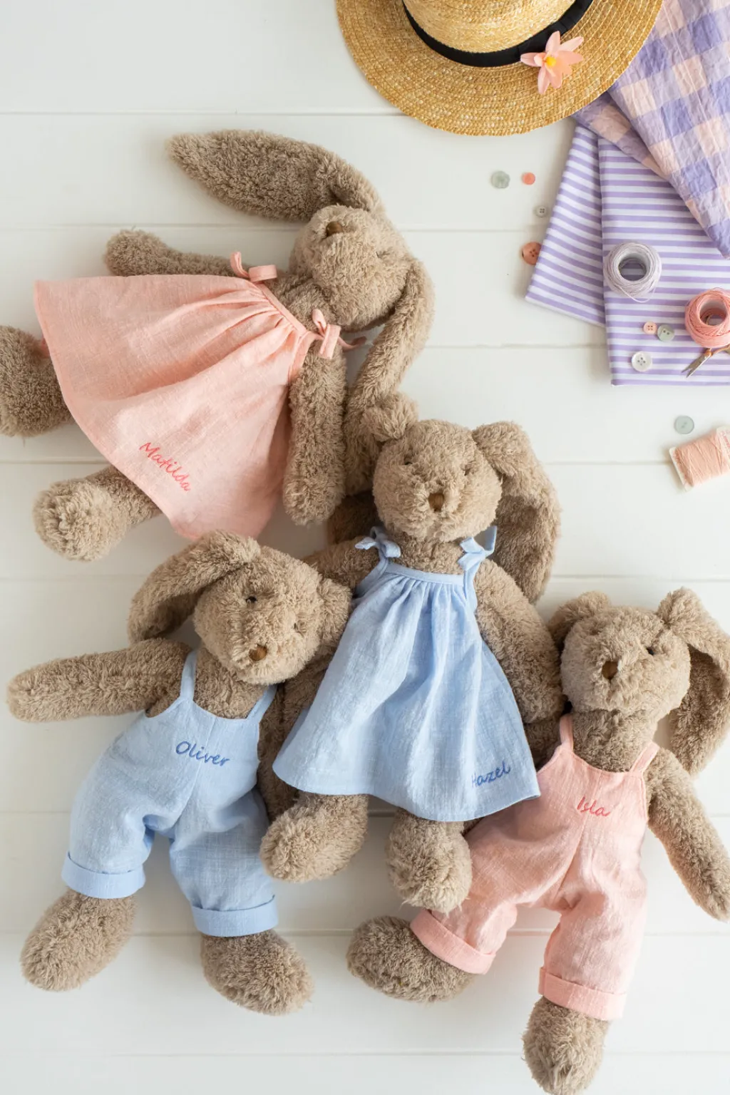 Nana Huchy Personalised Bunny - Mr Honey Bunny Baby Blue Hot