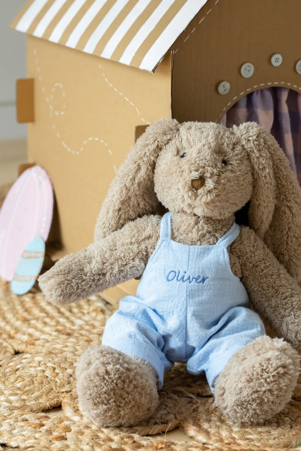 Nana Huchy Personalised Bunny - Mr Honey Bunny Baby Blue Hot