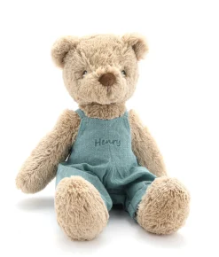 Nana Huchy Personalised Bear - Honey Bear Blue Overalls Online