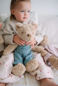 Nana Huchy Personalised Bear - Honey Bear Blue Overalls Online