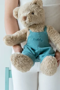 Nana Huchy Personalised Bear - Honey Bear Blue Overalls Online