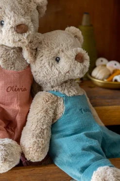 Nana Huchy Personalised Bear - Honey Bear Blue Overalls Online