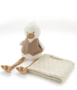 Nana Huchy Personalised Big Bill & Pointelle Blanket Bundle - Oatmeal Online