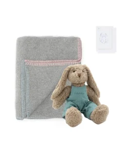 Nana Huchy Personalised Bunny & Blankie Bundle - Blue New