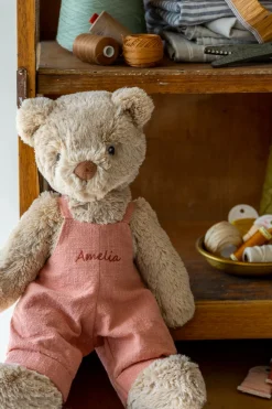 Nana Huchy Personalised Honey Bear Overalls - Pink New