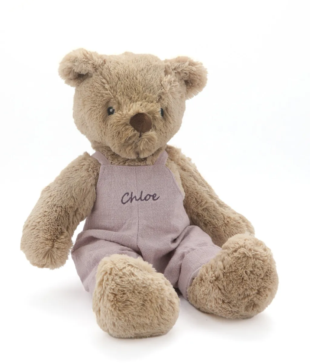 Nana Huchy Personalised Honey Bear Overalls - Lilac Clearance
