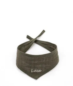 Nana Huchy Personalised Toy Bandana - Olive Green Discount