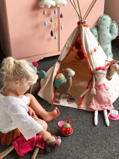 Nana Huchy Woodstock Wigwam Doll's Teepee - Coral Outlet