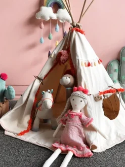 Nana Huchy Woodstock Wigwam Doll's Teepee - Coral Outlet