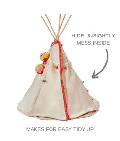 Nana Huchy Woodstock Wigwam Doll's Teepee - Coral Outlet