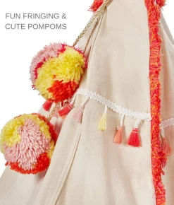 Nana Huchy Woodstock Wigwam Doll's Teepee - Coral Outlet